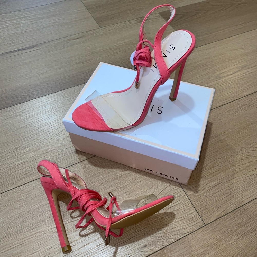 Simmi London Coral Lace-up Heels